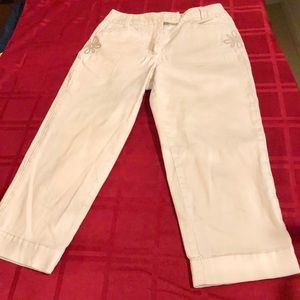 Talbots petite stretch jeans embroidered